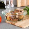 Karščiui atspari stiklinė forma su dangčiu Vilde 1 l + 270 ml