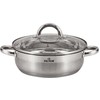 NERŪDIJANČIO PLIENO PUODAS BLOKAS 4,5L 26CM ZILNER ZL-7404