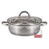NERŪDIJANČIO PLIENO PUODAS PLOKŠČIAS 6.0L 28CM ZILNER ZL-7405