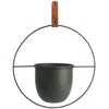 Home Styling Collection Kabantis vazonas 30 cm Metalinis Žalias