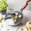 Keptuvė su dangteliu, spalva juoda-marmurek, śr.28cm klausberg