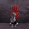 Berlinger Haus Peilių rinkinys (8 dalių) Metallic Line Burgundy Edition | BH/2686