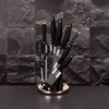 PEILIŲ RINKINYS 8 ELE. BERLINGER HAUS Juodas ROSE GOLD BH-2692