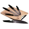 PEILIŲ RINKINYS SU SĖDYNĖMIS 6 ELE. BERLINGER HAUS Juodas ROSE BH-2708