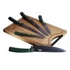 PEILIŲ RINKINYS SU SĖDYNĖMIS 6 vnt. BERLINGER HAUS METALLIC EMERALD LINE BH-2551