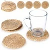 Crafters Home Styling Collection Padėkliukai puodeliams 10 cm, natūralūs, 4 vnt.