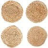 Crafters Home Styling Collection Padėkliukai puodeliams 10 cm, natūralūs, 4 vnt.