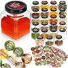 Prieskonių indeliai Vilde 100 ml, 24 vnt. su 90 lipdukų