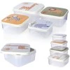 Excellent Houseware Home Styling Collection Maisto laikymo dėžutės vaikui 4 vnt. - įvairių dydžių, su gyvūnų motyvais
