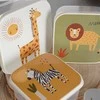 Excellent Houseware Home Styling Collection Maisto laikymo dėžutės vaikui 4 vnt. - įvairių dydžių, su gyvūnų motyvais