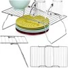 Storage Solutions Virtuvės Lentyna Metalinė Pilka 37x21x13,5 cm - Sulankstoma Lentyna