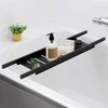 Bathroom Solutions Vonios Lentyna 68 cm Bambuko Medinė Juoda