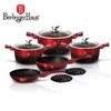 POTS BERLINGER HAUS METALLIC Juodas BURGUNDY LINE 10 ELE BH-1631-N