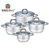 King Hoff Puodų rinkinys 8 dalys, stal śr.16/18/20/24cm kinghoff