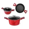 PUODAS 8.0L 30CM BERLINGER HAUS METALLIC LINE BURGUNDY BH-6192