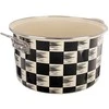 Orion Emaille-Topf Kochtopf Schmortopf emaillierter Topf SCHACHBRETT 26 cm 6,5 L