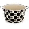 Orion Emaille-Topf Kochtopf Schmortopf emaillierter Topf SCHACHBRETT 26 cm 6,5 L