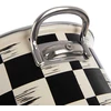 Orion Emaille-Topf Kochtopf Schmortopf emaillierter Topf SCHACHBRETT 26 cm 6,5 L