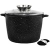 Brunbeste TRADICINIS MARMULINIS PUODAS Juodas AUKŠTAS 24cm / 6,2L