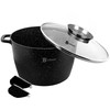 Brunbeste TRADICINIS MARMULINIS PUODAS Juodas AUKŠTAS 24cm / 6,2L