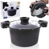 Orion Puodas GRANDE 24 cm su dangteliu ir kiaurasamčiu, 5,5 l