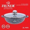 Zilner Puodas MARMUROWY WOK 5.5L 32cm ZILNER ZL-7070