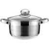 Zilner INDUKCJA Puodas Stalowy su POKRYWKĄ 3,5L 20cm 7305