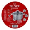 Puodas STALOWY 6.1L 24cm DNO 9 WARSTWOWE ZILNER ZL-7307