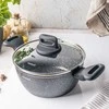Puodas Puodas, juodas marmuras, 20 cm skersmens, 2,36 l, Klausberg