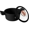 Puodas Z POWŁOKĄ TYTANOWĄ 2.8L 20CM BERLINGER HAUS Juodas ROSE BH-1456