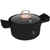 Puodas Z POWŁOKĄ TYTANOWĄ 2.8L 20CM BERLINGER HAUS Juodas ROSE BH-1456