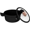 Puodas Z POWŁOKĄ TYTANOWĄ 4.4L 24CM BERLINGER HAUS Juodas ROSE BH-1457