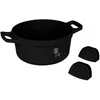 Puodas Z POWŁOKĄ TYTANOWĄ 4.4L 24CM BERLINGER HAUS Juodas ROSE BH-1457