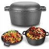 Ketaus puodas 2 viename, 3,5 l, 24 cm, KRISBERG KS-7701