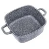 Puodas Aliuminio puodas, pilkas marmuras, 20x20cm, 2,8l, Klausberg