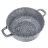 Puodas Puodas su dangčiu, aliuminio danga, pilkas marmuras, skersmuo 24 cm, 4,5 l, Klausberg