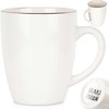 Siaki Collection Porzellanbecher Porzellantasse Trinkbecher Becher Tasse aus Porzellan baltas 200 ml