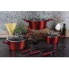PUODŲ RINKINYS 10 Vnt. BERLINGER HAUS METALLIC LINE BURGUNDY BH-6150