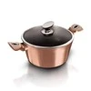 Berlinger Haus Puodų ir keptuvių komplektas, 13 dalių, Berlingerhaus Metallic Line Rose Gold | BH-7058