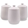 Rinkinys 3 POJEMNIKÓW CERAMICZNYCH NA KAWĘ HERBATĘ I CUKIER MAESTRO Baltas MR-20002-03CS