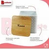 Rinkinys 4 POJEMNIKÓW KAWA HERBATA CUKIER SÓL BRUNBESTE BB-4262 (NAPISY PL)