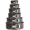 Rinkinys 6 nepridegančios kepimo skardos 18/20/22/24/26/28 cm BRUNBESTE BB-1039