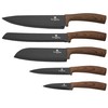 Rinkinys NOŻY 6 ELE. BERLINGER HAUS EBONY ROSEWOOD BH-2530