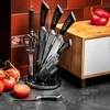Virtuvinių peilių rinkinys ant stovo, 8 dalys, virtuvinių peilių rinkinys BRUNBESTE BB-3783