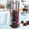 Orion kavos kapsulių laikiklis RADKA 33.5 cm - metalinis, juodas, sukamas, 18 kapsulių