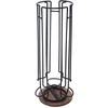Orion kavos kapsulių laikiklis RADKA 33.5 cm - metalinis, juodas, sukamas, 18 kapsulių