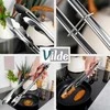 Virtuvinės žnyplės Vilde nerūdijančio plieno 30 cm