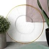 Home Styling Collection Essteller Lėkštė Serviravimo Lėkštė Stiklo Aukso 30 cm