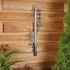 Didelis lauko termometras sienai, terasai, balkonui, juodas, 41 cm, PROGARDEN 339087