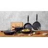 PATELNIA GRILLOWA TYTANOWA 28cm BERLINGER HAUS Juodas PROFESSIONAL LINE BH-6130
